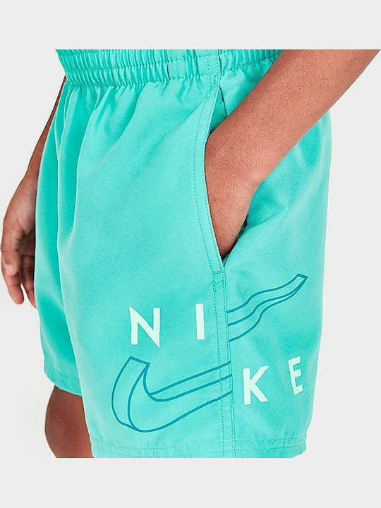 Nike 4" Volley Детски Бански Къси панталони за плуване Тюркоазен
