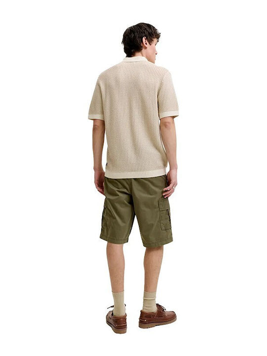 Jack & Jones Bermude bărbătești Cargo Kaki