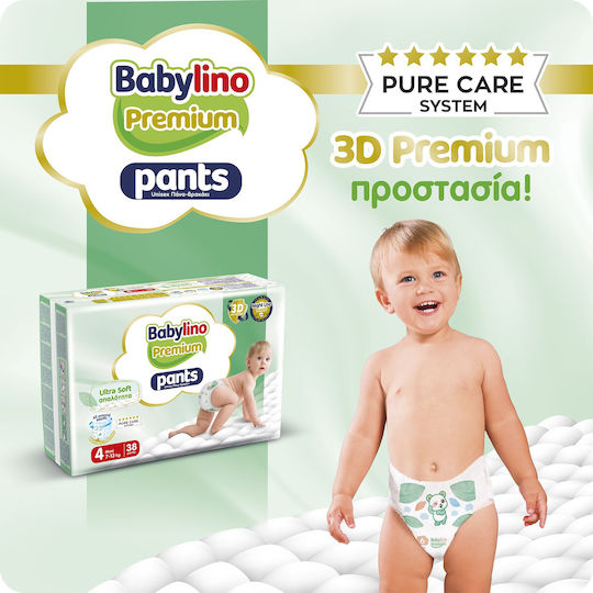 Babylino Premium Diaper Pants GIGA PACK 152 pcs No4 Maxi 7-13kg– Ultra Soft Softness, 3D Protection & High Absorbency