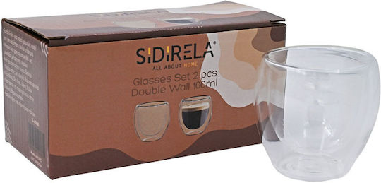 Sidirela Set Tassen Espresso 2 Stück