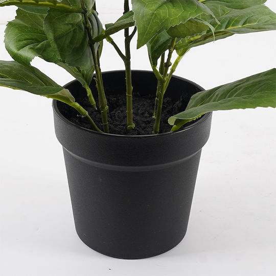 Decorative Potted Plant Hydrangea Inart White Φ 35x35x50 Cm Decorative Potted Plant Hydrangea Inart White Φ 35x35x50 Cm