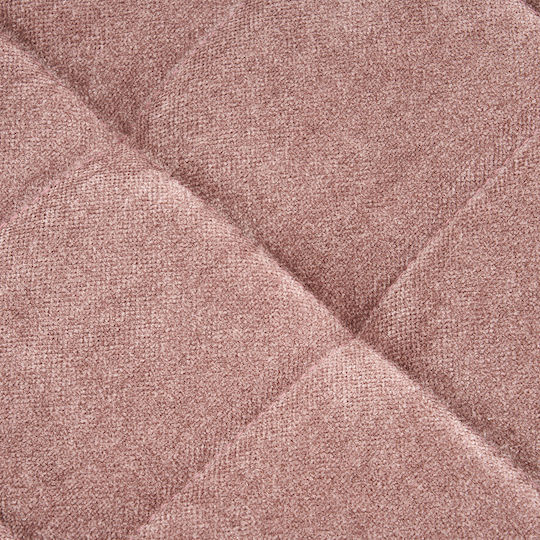 Υποπόδιο Επενδυμένο με Ύφασμα Ease Pink 60x40x38εκ.