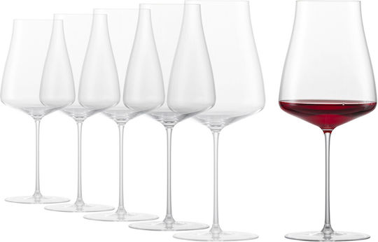 Schott Zwiesel Σετ Ποτήρια Κόκκινου Κρασιού Κολωνάτα Γυάλινα 673ml 6τμχ