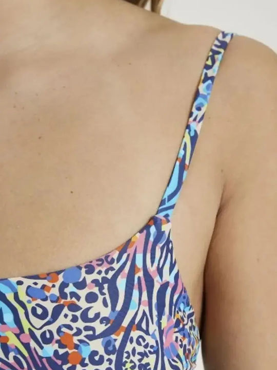 One Piece Swimsuit with Removable Padding Multicolour