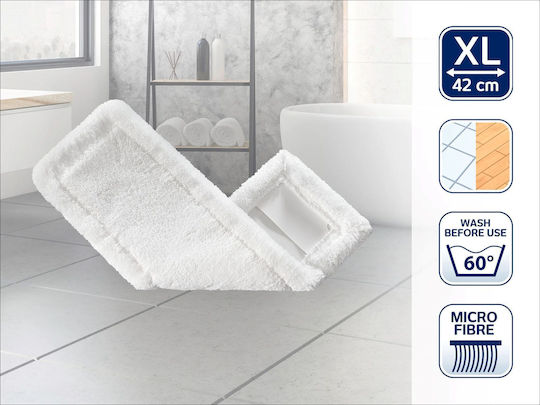 Leifheit Wischbezug Classic XL Microfibre Spare Dust Mop Refill Pad with Microfibers 55211