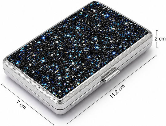 Табакерка за цигари Slim Strass Midnight Sapphire