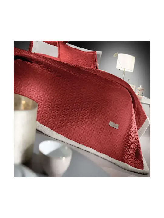 Guy Laroche Ristretto Kissenbezug-Set Oxford Gesteppt Rosso 50x70cm.