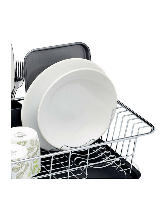 Kitchen Craft Scurgător De Chiuvetă Metalic Negru 42x30.5x15cm