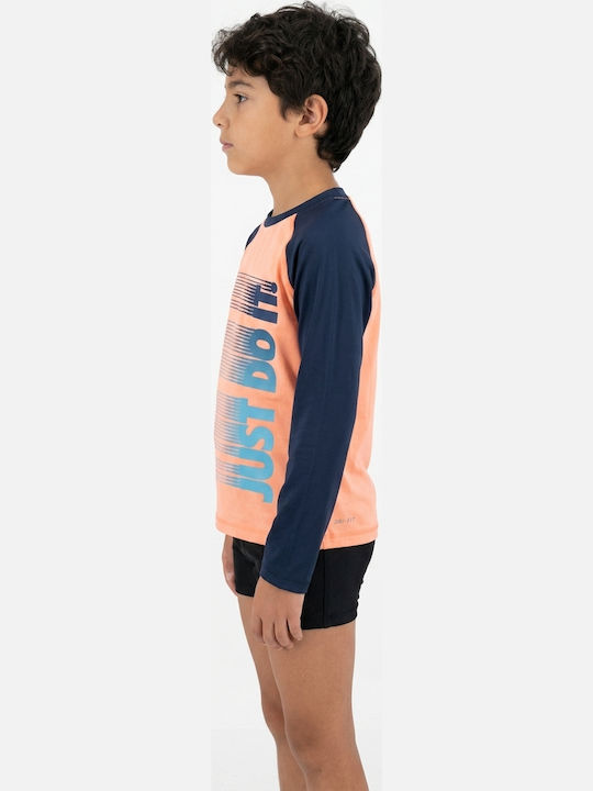 Nike Hydroguard Kids Swimwear Rashguard Orange