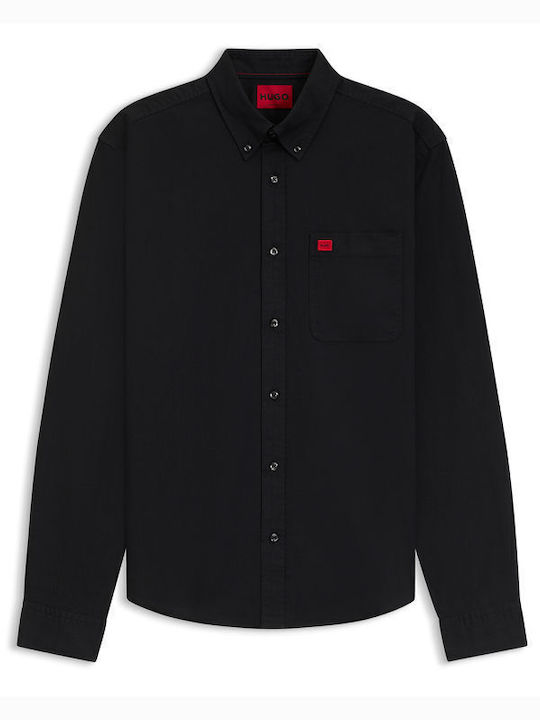 Evito Long Sleeve Shirt Narrow Fit Floral Black