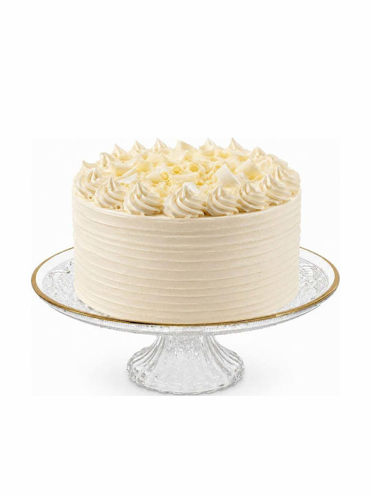 Glass Cake Stand With Stand Transparent 25x9.5cm