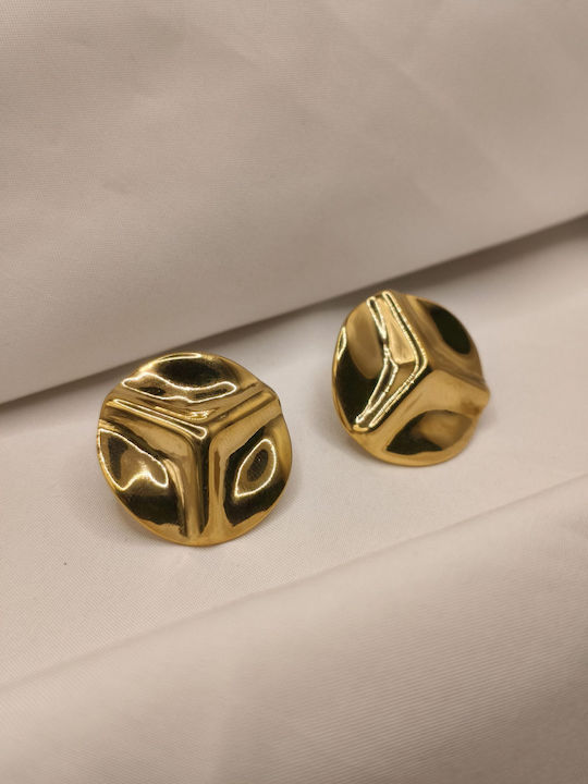 Earrings Made Of Gold Plated Steel E287