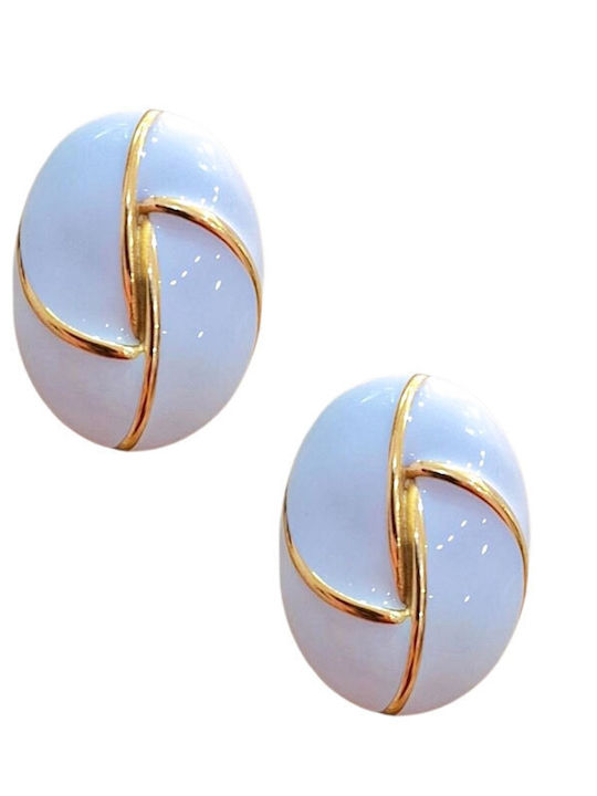 Touch Earrings Made of Steel 24 252 White Touch Earrings Made of Steel 24 252 White