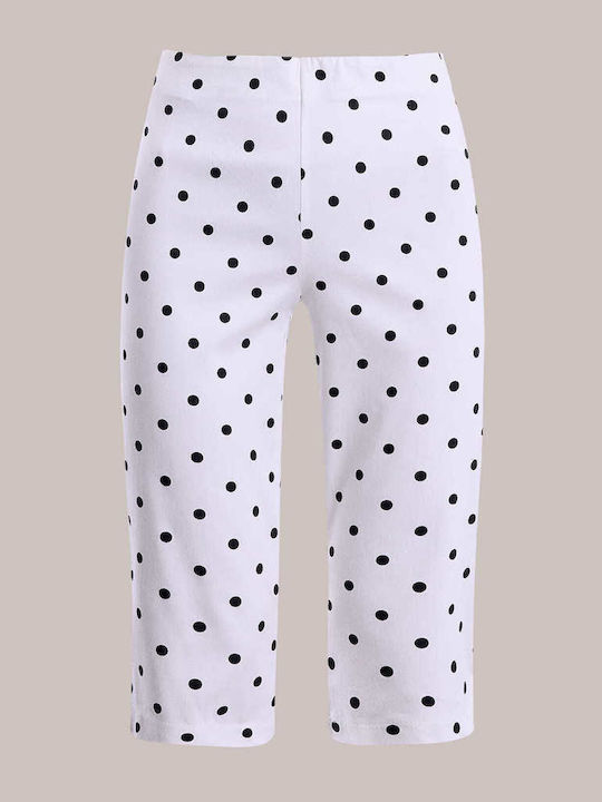 Celestino Damen Capri Hose Poua Slim Fit Ecru