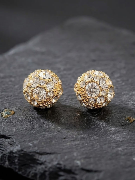 Earrings Made Of Gold Plated Steel