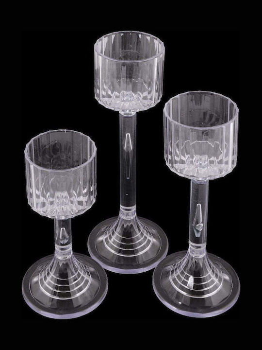SteweHome Set Of 3 Candle Holders Various Colors
