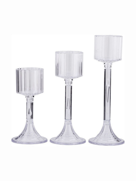SteweHome Set Of 3 Candle Holders Various Colors