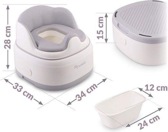 Nukido Γιο Γιο Λεκάνη με Καπάκι Μπεζ έως 40kg