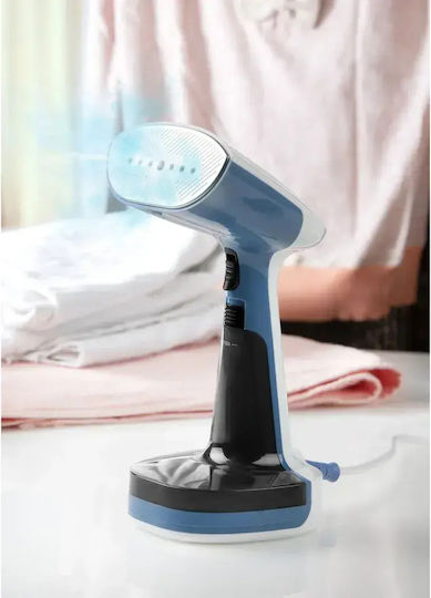 Domo Domo Bekleidungsdampfer Hand 1960W mit Wassertankkapazität 220ml Blau