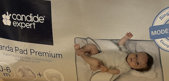 Candide Baby- und Kinderkissen Bettverkleinerer Panda Pad Premium Quadrat Weiß