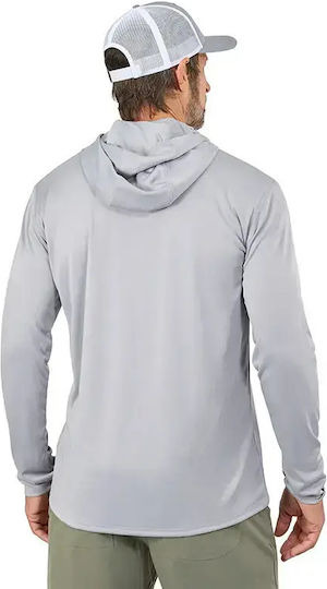 Риболовна блуза Grundens Tough Sun Masked Hoodie Upf 50+ Squall Camo