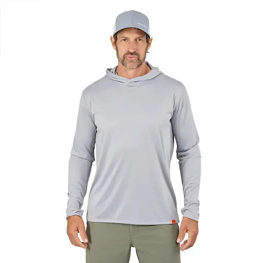 Риболовна блуза Grundens Tough Sun Masked Hoodie Upf 50+ Mist