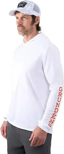 Риболовна блуза Grundens Tough Sun Hoodie Upf 50 Azure