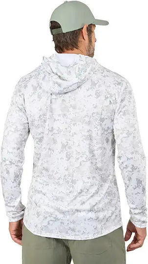 Риболовна блуза Grundens Tough Sun Masked Hoodie Upf 50+ Squall Camo