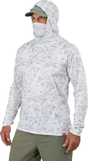 Риболовна блуза Grundens Tough Sun Masked Hoodie Upf 50+ Squall Camo