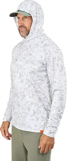 Риболовна блуза Grundens Tough Sun Masked Hoodie Upf 50+ Mist