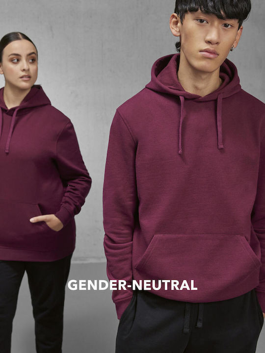 B&C Herren Werbebekleidung Langärmeliges Rot Sweatshirt