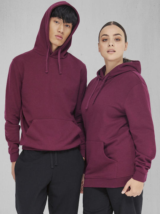 B&C Herren Werbebekleidung Langärmeliges Rot Sweatshirt