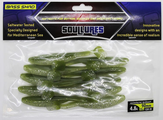Soul Lures Bass Shad Изкуствена Примамка Червена
