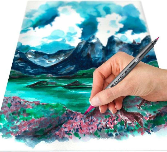 Staedtler Drawing Markers 6mm Thin Double-Tipped Set 6 Colours