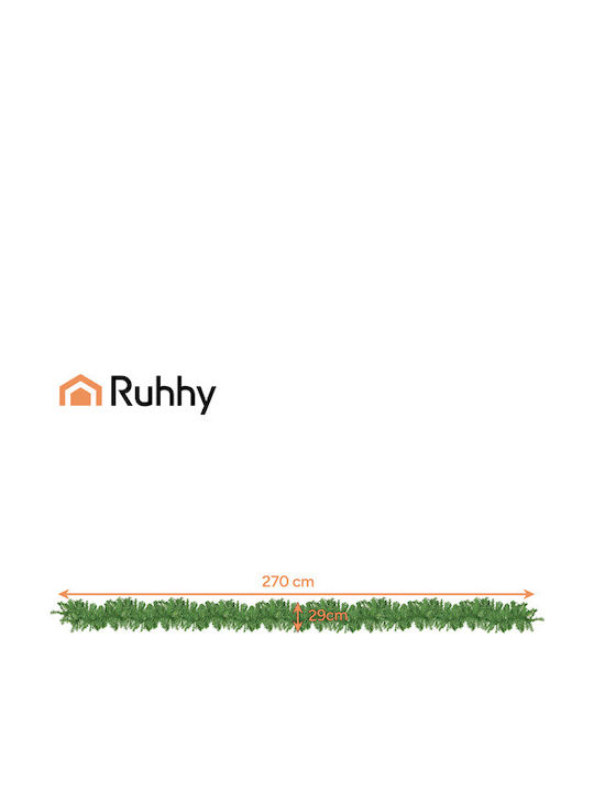 Ruhhy Christmas Illuminated Plastic Green Garland
