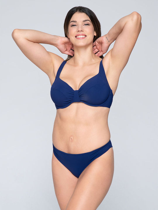 Bikini Bra Blue Sense with Adjustable Straps Blue