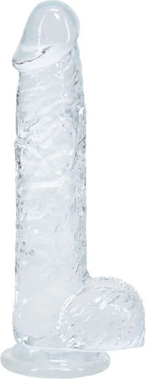 Shots Realistisches Dildo mit Hoden Transparent