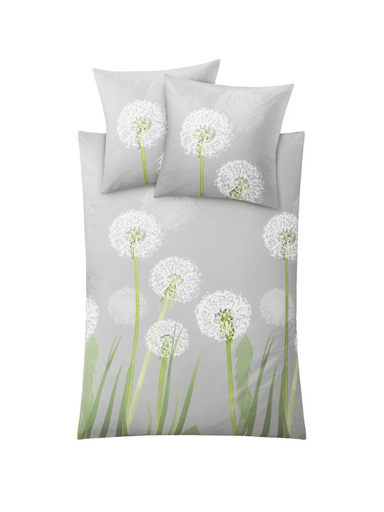 Kleine Wolke Duvet Cover Cotton Single 135x200 Belfiore Gray