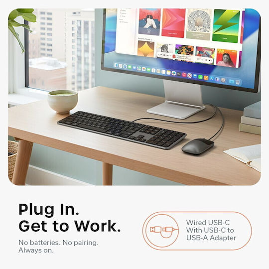 Satechi Slim CLX3 Комплект клавиатура и мишка Английски US Съвместим с Mac