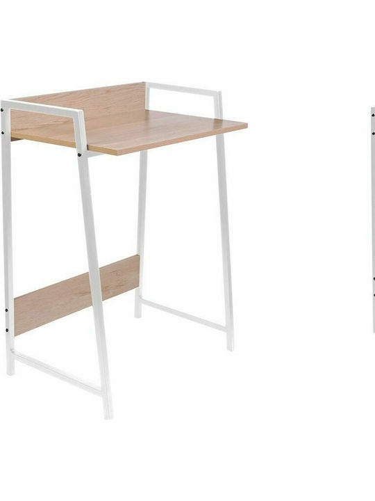 Schreibtisch Holz Beige mit Metallbeinen 64x42x84cm