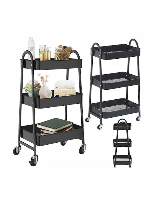 Verk Group Metal Kitchen Trolley Black