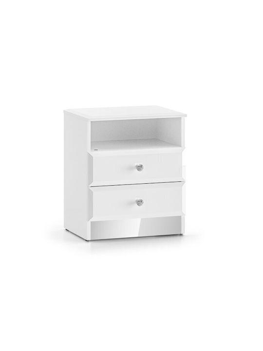 Nachttisch Romlevo 103 Holz Weiß 45x34x53cm