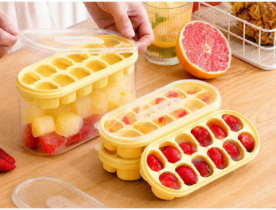 Verk Group Ice Cube Mold Silicone with Lid Green