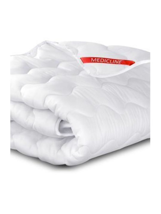AIO Factory Superking Steppdecke mit Mikrofaserfüllung 220x240cm Weiß