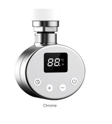 Heating Element Towel Warmer External Thermostat Digital 600w Chrome Nvr