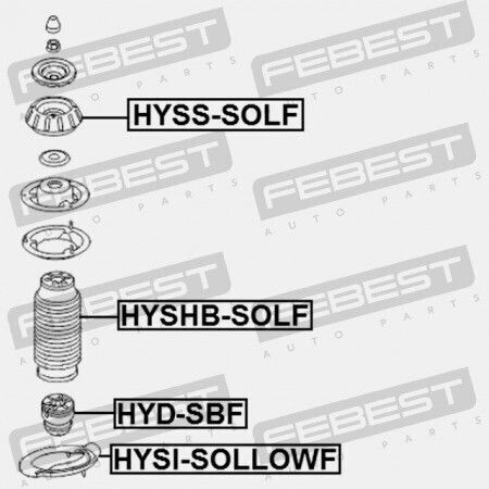 Lower Spring Rosette Hyundai Accent 11 2011-2014 Hma 54633-3x000