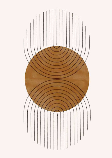 Poster Abstract Flow Pst185 40cm X 50cm Κορνίζα Φυσικό Ξύλου Μπεζ 56148pd156615f55316