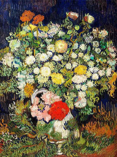 Poster Bouquet Flowers Art115 40cm X 50cm Λευκή Ξύλινη Κορνίζα-56075pd156676f55310