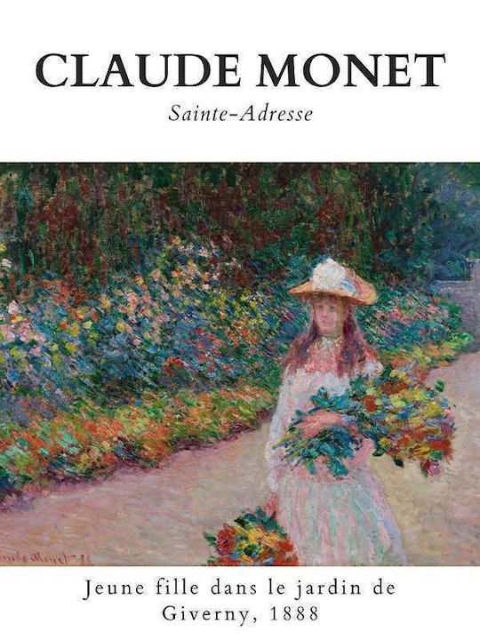 Poster Claude Monet Jeune Fille Dans Le Jardin De Giverny Art101 40cm X 50cm Λευκή Ξύλινη Κορνίζα-56051pd156700f55310