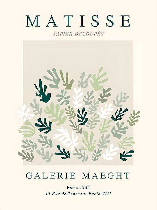 Poster Matisse Galerie Maeght Art042 40cm X 50cm Premium Μαύρο Ξύλινο Κάδρο-56018pd156743f55323